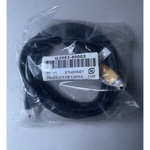 HP Q3093-80003 Ethernet Cable RJ45 Black OEM New Sealed